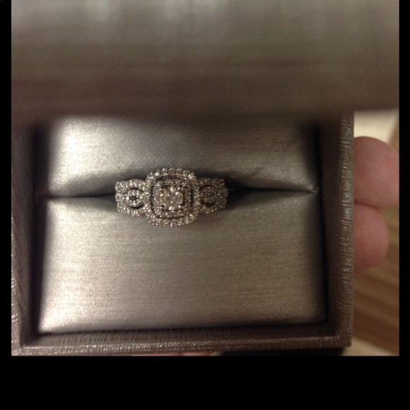 3 piece white gold wedding set from zales - Picture 2 of 8